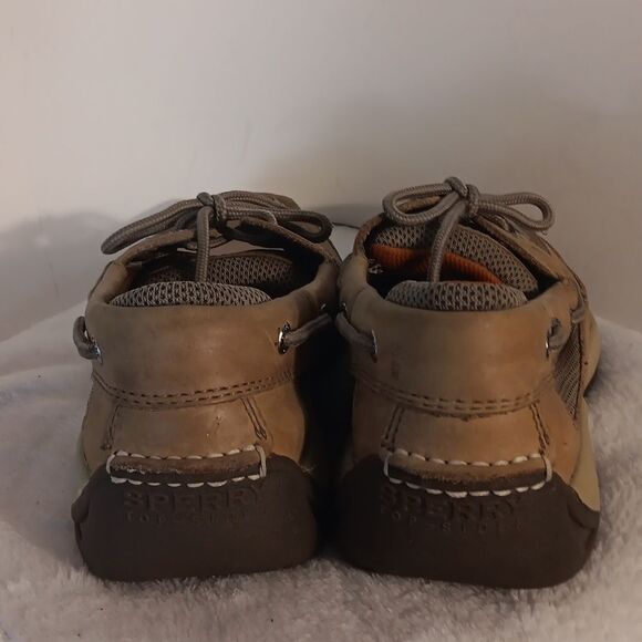 Sperry Top-Sider Men's Tan Leather Boat Shoes - Picture 3 of 7